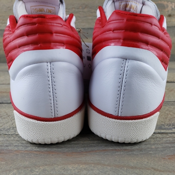adidas Tyshawn Men\'s Leather Skate Casual Shoes White Red main image 8